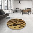 thumbnail image 4 of Ahgly Tapis Rectangulaire Lavable en Machine Intérieur Transitionnel Jaune, 2 Pieds x 3 Pieds, 4 of 7