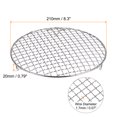thumbnail image 2 of Unique Bargains Grille de Cuisson Ronde, Grille de Barbecue en Fil Croisé en Acier Inoxydable de 8,3 Pouces avec Pieds, 2 of 5