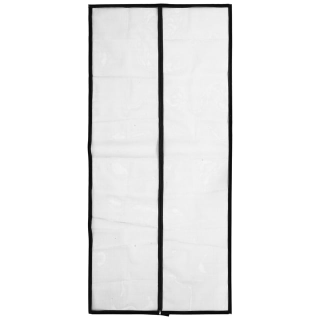 MOVTOTOP Black ABS Pet Screen Door with Durable Mesh and Zipper for Easy Use and Ventilation Small Size