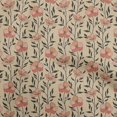 thumbnail image 1 of oneOone Silk Tabby Light Brown Fabric Floral Sewing Craft Projects Fabric Prints By Yard 42 Inch Wide, 1 of 4