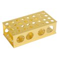 thumbnail image 3 of Aluminum Tube Rack  Test Tube Rack  Test Tube Holder  Test Tube Stand  Aluminum Test Tube Holder Golden Aluminum Test Tube Rack Holder Stand 8x12.3x18x30mm Hole Diameter For, 3 of 8