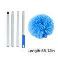 thumbnail image 3 of Tyidzon Ceiling Fan Cleaner Duster for Cleaning Fan Cobwebs, Duster with Extension Pole 47 Inch Extendable Rod for Cleaning High Ceiling Fan, Interior Roof, Cobwebs, Furniture Blue, 3 of 8