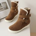 thumbnail image 4 of LSLJS Snow Bottes d'Hiver à Bout Rond Mode Chaudes en Fourrure Courtes Grande Taille pour Femmes, Bottes Snow pour Femmes, 4 of 9