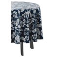 thumbnail image 3 of Vargottam Indoor/OutdoorRoundTablecloth 58 InchRoundTablecloth imperméable à l'eau PatioTable, Spring/SummerTableCovers pour l'arrière-cour CircularTable/Bbqs/Picnic -Royal Blue, 3 of 8