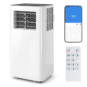 Giantex Smart Portable Air Conditionneur 14000 BTU, 3-in-1 AC Unité w/24H Minuterie