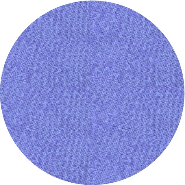 Ahgly Tapis Rond Lavable en Machine Intérieur Transitionnel Bleu Ciel, 4 Pieds Rond