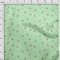 thumbnail image 3 of oneOone Polyester Lycra Fabric Leaves & Flower Floral Printed Fabric 1 Yard 56 Inch Wide, 3 of 4