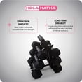 thumbnail image 3 of HolaHatha Hexagonal Dumbbell Free Hand Weight Set w/ Rack, 5, 8, & 10 Lbs, Black, 3 of 8