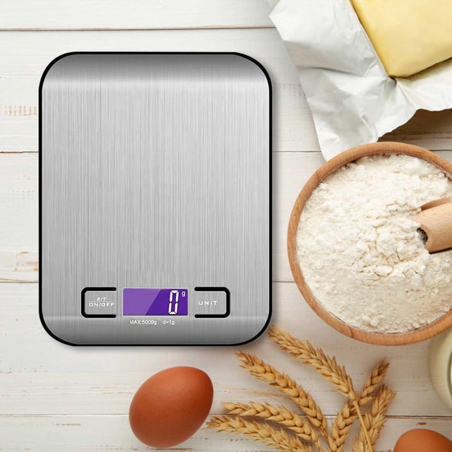 LSLJS Household Stainless Steel Electric Kitchen Small Electronic Charging Food Baking Scale Baking Scale