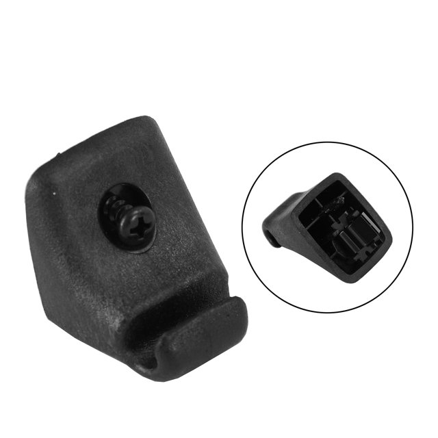 Sun Visor Holder Retainer Clip AL8Z-7804132-AA in black plastic, an automotive replacement part designed as a direct replacement for Ford Escape 2010-2012 and Mercury Mariner 2010-2011. The image shows a close-up view of the clip with visible screw and mounting details.