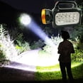 thumbnail image 2 of Penkiiy (15 Lamps) Solar Flashlight,Multifunctional Flashlight Solar Flashlight,Flashlight Cell Phone Charger,USB Charging,Suitable for Home,Fishing,Outdoor Camping, 2 of 8