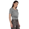 thumbnail image 2 of Inkmeso Summer Twist Front Knot Crop Top For Women With Short Sleeves Tee Shirts, 2 of 8