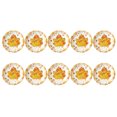 thumbnail image 1 of Thanksgiving Paper Plates 10 Packs Thanksgiving Halloween 7 Inch Turkey Maple Leaf Letters Disposable Paper Plates for Dinner Parties Portable and Excellent Material Thanksgiving Plates Disposable, 1 of 6