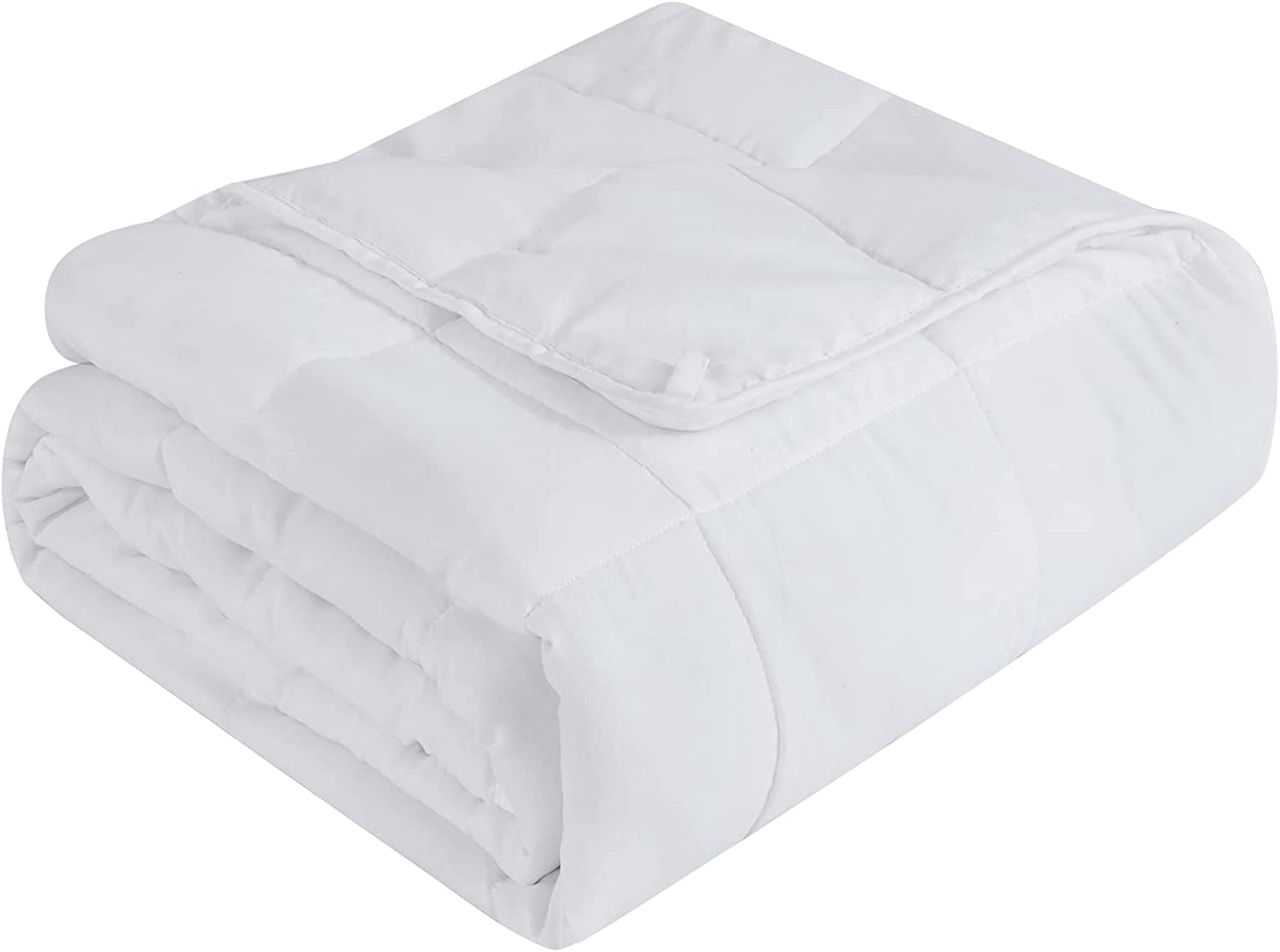 L'AGRATY Weighted Blanket - 60"x80" 15lbs Cooling Breathable Heavy Blanket Microfiber Material with Glass Beads for Adult All-Season Summer Fall Winter Soft Thick Comfort