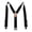 Black, variant on Perry Products SN200 Men's Clip-On 2-in Suspenders - Red, Tall