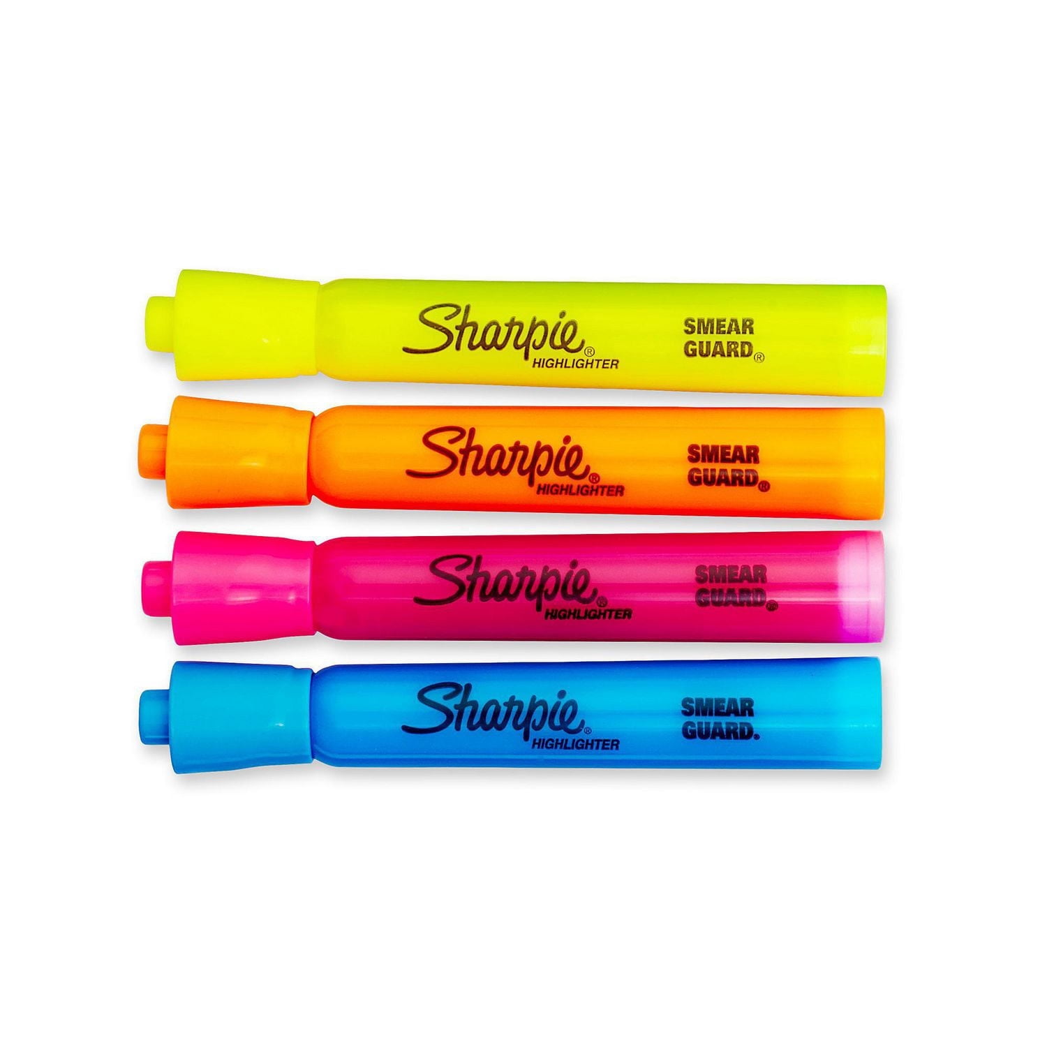 Surligneurs à réservoir Sharpie, pointe biseautée, couleurs assorties, 4 unités