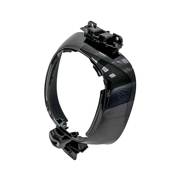 Front Grille Emblem Support Bracket Mounting Base Holder Adapter Painted Gloss Black Compatible with 2017-2020 Acura MDX