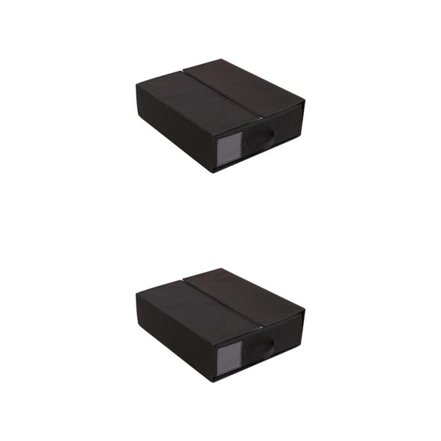 Maytalsory Foldable Sheet Organizer Sheets Wrinkle-free And -free Protective Storage Closet Organizer Black 2Set