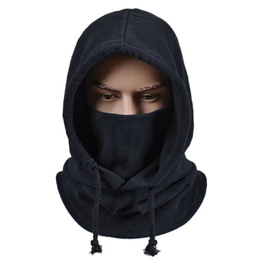 Generic Polar Fleece Windproof Face Mask and Neck Warmer for Outdoor Activities - Black, Ideal for Cycling, Running, Skiing, and More, One-Piece Design for Maximum Comfort