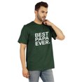 thumbnail image 2 of Inkmeso T-Shirt à Col Rond pour Hommes avec Imprimé Graphique Best Papa Ever.€ T-Shirt pour la Fête des Pères, 2 of 7
