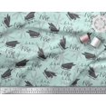 thumbnail image 1 of Soimoi Polyester Crepe Fabric Sleigh & with Love Text Print Fabric by The Yard 52 Inch Wide, 1 of 5