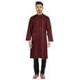 thumbnail image 1 of Atasi Indian Designer Kurta For Mens Party Wear Traditional Dress Solid Ethnic Long Shirt, 1 of 7