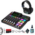 thumbnail image 1 of RODE RODECaster Pro II + Studio Headphones + 64GB Micro SD Memory Card + 10 Foot XLR + 2x USB-C + 1/4 TRS + More (Bundle), 1 of 8