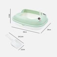 thumbnail image 3 of CBFFDC Cat Litter Case Semi Enclosed Large Space Pet Litter Toilet Tray with Litter Shovel Litter Box, 3 of 7