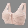 thumbnail image 1 of zanvin Wireless Bra, Women Sexy Lingerie Cotton Comfortable U-shaped Back Four Rows Of Buttons Gathered Together Without Steel Rings Three-Dimensional Cup Underwear Bra,Beige,XXXL, 1 of 5