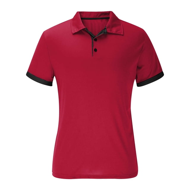 Maplenight Mens Golf Shirt Short Sleeve Dry Fit Tech Moisture Wicking Performance Stylish Heather Collared Polo Shirts