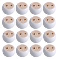 thumbnail image 1 of BQLZR 16 Pcs Pieds Ronds en Bois Massif pour Meubles Canapé 6.7CMx4CM, 1 of 5