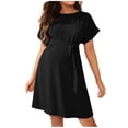 thumbnail image 1 of RXMEKW Robe de Maternité pour Femmes Camisole Sans Manches avec Bretelles Ajustables et Ourlet Trapèze, Tissu Extensible Doux pour la Grossesse et le Post-Partum, 1 of 6