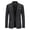 Black, variant on Amzcrzy Blazer for Men Solid Color Long Sleeve Suit Jacket for Men Casual Lapel Suit Blazers Business Formal Dress Jackets for Men with Pockets 2XL