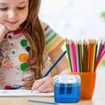 thumbnail image 3 of Covered Pencil Sharpener for Crafting and School Use Compact Handheld Hole Sharpener for Children Adults Students and Families, 3 of 4