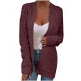 thumbnail image 2 of Cardigans pour Femmes Chandail Uni pour Femmes Haut Chandail Ample Cardigan Manteau Tenues Mignonnes d'Automne pour Femmes en Liquidation, 2 of 5