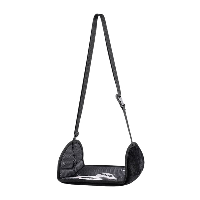 Tapis de Soutien Repose-Pieds Noir pour Voiture pour Sièges Arrière et Passagers 19,69 X 18,90 X 10,24 Pouces Coussin Repose-Jambes avec Base Antidérapante pour Longs Trajets Noir