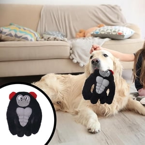 Indestructible Tough Dog Toys for Heavy Chewers Interactive Dog Chew Toys with Rubber Muscles Squeak Dog Toys for Aggressive Chewers Dog Toys for Small Medium Large Breed
