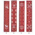 thumbnail image 3 of Xmas Table Runner Washable Red Plaid Washable Red Black Plaid Tablecloths Printed Rectangle Placemat Kitchen Birthday Home Living Room Decorations Garland, 3 of 9