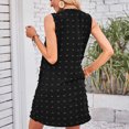thumbnail image 5 of Pisexur Robe Sans Manches à Col en V Mode Femmes Couleur Unie Confortable avec Poche Robe à Col en V Confortable Robe pour Femmes, 5 of 5