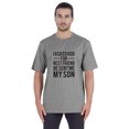 thumbnail image 1 of Inkmeso T-shirt à Col Rond pour Homme, Graphique Imprimé « J'ai Demandé à Dieu Mon Meilleur Ami, Il m'A Envoyé Mon Fils », Tee pour Père Fils Amour, 1 of 7