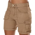 thumbnail image 1 of Short Bermuda Cargo Grande Taille pour Femmes Léger Mode Extérieur Athlétique Coupe Décontractée Été 2025 Vacances Randonnée Séchage Rapide Femmes, 1 of 5