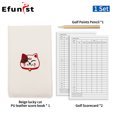 thumbnail image 1 of Portable Golf Score Book With Pencil And Score Card PU Leather Material Score Notebook Cartoon Animal Golf Accessories Drop Ship Lucky Cat, 1 of 6