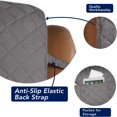 thumbnail image 3 of 2024 Reversible Quilted Sofa Cover  Water Resistant Slipcover Furniture Protector  Washable Couch Cover with Non Slip Foam and Elastic Straps for Kids  Dogs  Pets (Small  Pink/Beige), 3 of 7