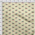 thumbnail image 3 of oneOone Silk Tabby Fabric Branch & Bird Block Printed Fabric 1 Yard 42 Inch Wide, 3 of 4