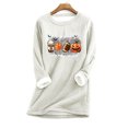 thumbnail image 1 of T-shirts Surdimensionnés Chemises pour Femmes Mode Décontractée Manches Longues Col Rond Blouses et Chemises T-Shirts à Manches Longues pour Femmes en Liquidation, 1 of 3