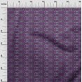 thumbnail image 2 of oneOone Viscose Jersey Fabric Stripe|Leaves & Floral Block Print Fabric BTY 60 Inch Wide, 2 of 4