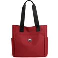 thumbnail image 2 of Lightweight Waterproof Nylon Shoulder Bag, Large Capacity Handbag, Tote Bags for Work School and Travel, 2 of 7