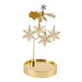 thumbnail image 1 of GUOOL Golden Rotating Candle Holder Holder Home Candlestick Centerpieces Wedding Table Snowflake D, 1 of 9
