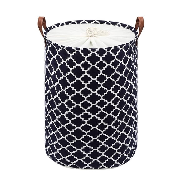 Toy Organizer Basket Space-saving Wear-resistant Useful Rhombus Pattern Toy Quilts Clothes Storage Basket