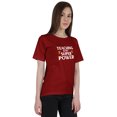 thumbnail image 1 of Inkmeso T-Shirt à Encolure Dégagée pour Femmes « Teaching Is My Super Power » Citation Graphique d'Enseignante, 1 of 6